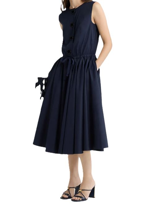 Patou Abito midi Patou | DR1860017699NNAVY BLACK 699N